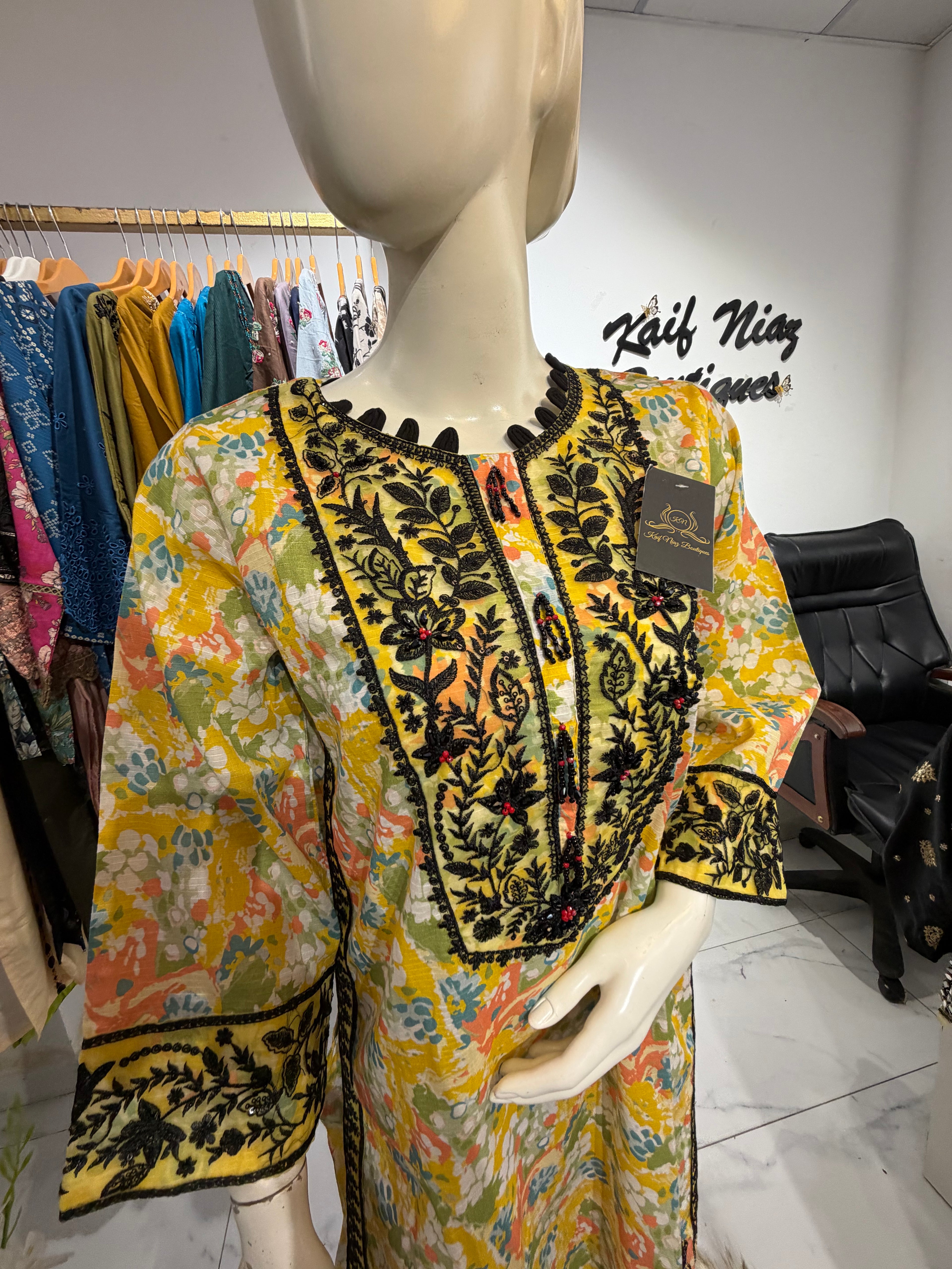 Cotton Silk Embroidered