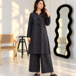 Midnight Grace - 2 Piece Cotton Silk Suit