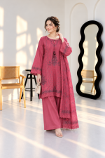Floral Majesty - 3 Piece Embroidered Lawn Suit - Image 3