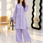 Lavender Mist - 2 Piece Cotton Silk Suit