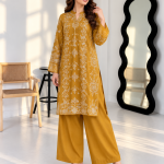 Golden Hour Mustard - 2 Piece Cotton Silk Suit