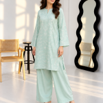 Sage Whisper Mint Green - 2 Piece Cotton Silk Suit